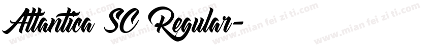 Atlantica SC Regular字体转换